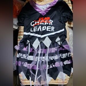 Fearless Cheerleader Kids Costume - Black and Purple